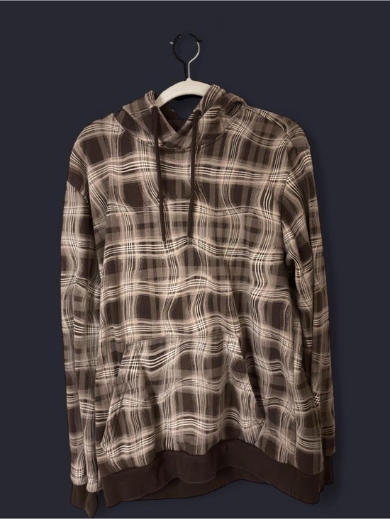 adidas Other - Like new Adidas brown plaid hoodie